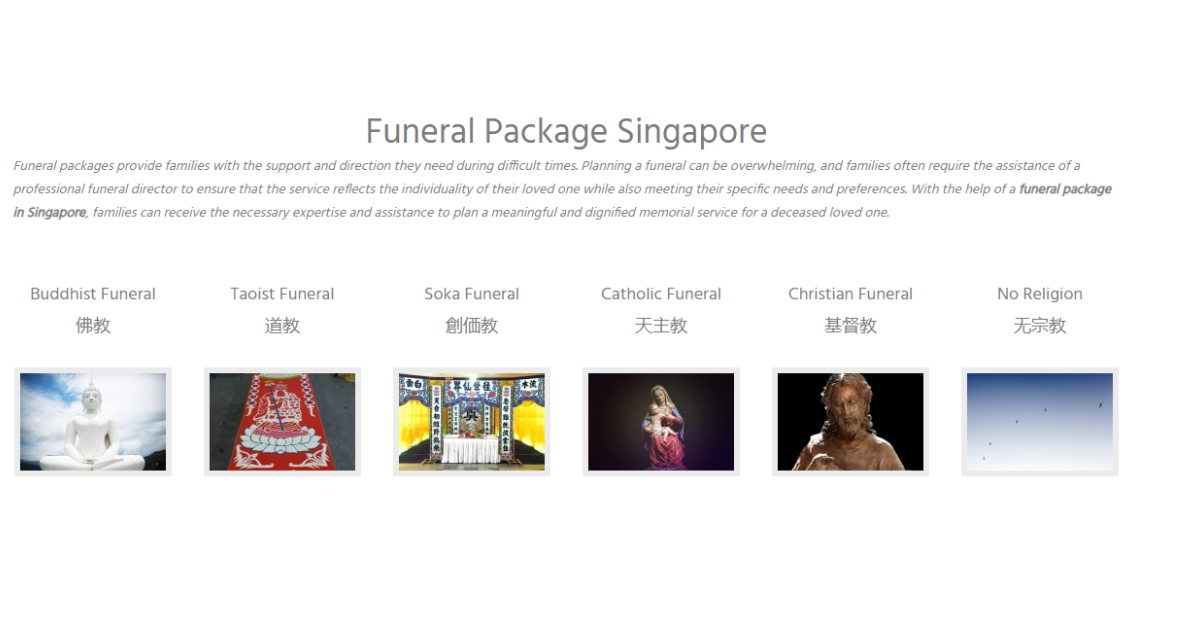 Funeral Packages Singapore